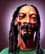 Placeholder: Snoop Dogg, burning marijuana with, dollars, hyper realistic,