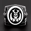 Placeholder: Devil demon satan king knights war code prophecy black and white reptilian ring god