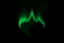 Placeholder: graphic shape of the aurora borealis. slight resemblance to a crown. smooth vector on black