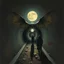 Placeholder: they saw you from the end of a tunnel by Bosch nightmare style.Dave McKean, inspired by the nightmare paintings of bosch by Wassily Kandinsky, double a big bat and falcon