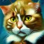 Placeholder: Portrait of a cat by Van Gogh