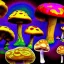 Placeholder: hyper realistic mushroom trip, DMT, LSD, 8k, Fractal shapes, eyes, deep color