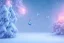 Placeholder: opening to the soft pink and blue crystal rise of snow and butterflies