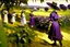 Placeholder: A violet farmland with bio life painted by John Singer Sargent