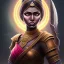 Placeholder: Fantasy setting, woman, dark-skinned, indian