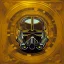 Placeholder: "STAR WARS" text, caption, shiny. gold metallic, reflective, centered