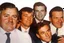 Placeholder: a photo of 5 men in their 30s, antique photo, add background