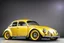 Placeholder: volks wagen beetle , classic model, paint shining yellow, big wheels, aeodinamic kit, , style cartoon