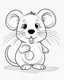Placeholder: real mouse cartoon coloring pages , no black color, no no flower, b/w outline art for kids coloring book page, Kids coloring pages, full white, kids style, white background, whole body, Sketch style, full body (((((white background))))), only use the outline., cartoon style, line art, coloring book, clean line art, white background, Sketch style