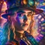 Placeholder: psychedelic colors, Suki Waterhouse as a steampunk character in a psychedelic dream, mystic scene with scientific detail, magic royalistic backlight, Dynamic lighting, sharp focus, expensive. 35mm professional lighting, intricately detailed, volumetric