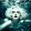 Placeholder: Young marilyn monroe, underwater