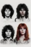 Placeholder: Jim Morrison and Pamela Courson ,music, NSFW, watermark, bohemian style , blurry,beautiful faces,elegant,roses, fantasy by anni dittman