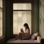 Placeholder: Study girl read a book in by the window, movie, real photo realistic, unreal engine, cinematic lighting --ar 1:1 creative