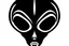 Placeholder: alien head clip art stencil