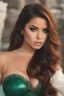 Placeholder: Demi Rose is so beautiful with her auburn hair and green eyes that all I want to do is paint a close-up facial portrait of her 2000 leagues under the sea