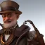 Placeholder: Tom hanks steam punk character very detailed cinematic unreal engine photo realistic