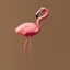 Placeholder: An anthropomorphic flamingo