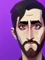 Placeholder: Portrait of a 30 year old strange gay warlock like Jake Gyllenhaal