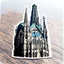 Placeholder: sticker of a cathedral building