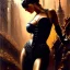 Placeholder: Drawing of beautiful face,'beautiful booty,Busty CAtWoman',intense stare, ancient skintight armor, balanciaga fashion clothe painting by gaston bussiere, greg rutkowski, yoji shinkawa, yoshitaka amano, tsutomu nihei, donato giancola, tim hildebrandt, Oil on canvas, cinematic composition, extreme detail,fit full head inside picture,16k