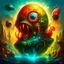 Placeholder: a high definition IMAGE detailing the creatures found on other worlds, retrofuturistic, phototrealism, Macabre Rapture End of days Revelation scene, isanely detailed matte oil painting, sinner apotheosis,diagonal composition, unbalanced, abstract surreal horror, eerie, scary warm a colorful splash of steampunk bubbles , amazing splashscreen artwork, photoshop water art, liquid painting, swirling paint colors, ink splash, physics splashes of colors, colorful sw