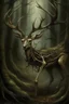 Placeholder: The "Almost Deer" is a chilling sight: a skeletal deer-like creature, its flesh stretched tight over its bones, with antlers twisted like gnarled branches, and hollow, soulless eyes that seem to pierce the darkness, emanating an unsettling, hypnotic allure.