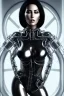 Placeholder: monica bellucci, cyberpunk, black latex body, women, body portrai, big boobs, highlight eyes perfect, skin, tron, cyborg, perfekt sexy, real, dream, hr giger