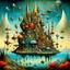 Placeholder: Surreal utopia, by Yves Tanguy, by Daniel Merriam, by Alexander Jansson, neo surrealism, sharp focus, bright colors, sharp contrast, maximalist, heavy intricate detail, Utopian.