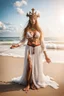 Placeholder: German priestess on beach