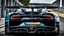 Placeholder: bugatti chiron liberty walk, rear view, desktop wallpaper, 4K, Cinematic