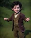 Placeholder: Frodo baggins toddler, full body, dramatic lighting, hyper realistic