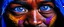 Placeholder: Extreme closeups of Wolof people. Their eyes glow with gemstone colors and reflect Cobalt Infinity, –v6