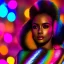 Placeholder: full body shot, masterpiece, best quality, family of three, dark skinned, sparkling eyes, fluorescent skin, colorful makeup, afro, highly detailed body, afrofuturism, scifi, sun light, 4K, RAW, depth of field, high contrast, realistic details, 24mm