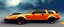 Placeholder: A national geographic award winning photograph of a military fighter jet station wagon wasp hybrid designed by volkswagen only one vehicle per image painted metallic orange traveling at a high rate of speed, jet intake off of front center of vehicle and jet exhaust out the rear with bright blue flame