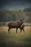 Placeholder: Elk in a field, 32k, UHD, Professional Photo -- Botany - Starry - Retro Pop - Dark Fantasy - Horror - Festive - Realistic - 32k, UHD, professional quality, 8 x 10 digital photograph