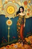 Placeholder: let rebellion ripen into sovereignty; Surrealistic Gustav Klimt inspired painting.