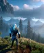 Placeholder: The Witcher, Geralt of rivia, full body, dramatic lighting, hyper realistic, unreal engine 5