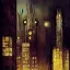 Placeholder: Fritz Lang Metropolis, detailed facades ,dark colours, watercolor, by john atkinson Grimshaw, detailed painting,matte painting, alphonse mucha, greg rutkowski