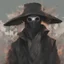 Placeholder: plague doctor, black robes, rugged, anime art, by Olivier Ledroit, by Carne Griffiths, beeple, by Alphonse Mucha, by Michael Garmash, artgerm, smooth, oil on canvas, pltn style, vector, softbox, TXAA, shimmering light, trending on artstation, pixiv polycount art, behance hd, lightwave, organic tracery, intricate motifs, sharp focus, ultra detail, 8K resolution