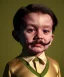 Placeholder: Salvador Dali toddler, full body, dramatic lighting, hyper realistic