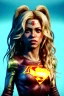 Placeholder: portrait, Shakira, blonde, angry, Realistic image, superhero, retro watchmen style, gold make-up, blood, sweat, fog, goddess style, Neon colors, leds. Black background, photo studio, concept art, smooth, unreal engine 5, god lights, ray tracing, RTX, lumen lighting, ultra detail, volumetric lighting, 3d, finely drawn, high definition, 4k.