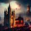 Placeholder: Neo Gothic Metropolis, otto hung, friz Lang ,renaissance painting, matte painting,romanticism painting,cyberpunk,detailed facades, retrofuturistic