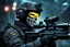 Placeholder: Ghost Soldier with skull mask in 8k realistic cgi drawing style, call of duty them, close picture, rain, neon, intricate details, highly detailed, high details, detailed portrait, masterpiece,ultra detailed, ultra quality