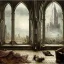 Placeholder:  Living room with a big full wall window view on Gotham city , gothic architecture,interior design,point of perspective,by Jean Baptiste Monge, Epic cinematic, brilliant stunning, intricate, meticulously, detailed, dramatic atmospheric, maximalist digital matte painting