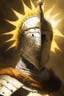 Placeholder: A portrait of Solaire, from Dark Souls Saga