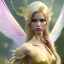 Placeholder: beautiful fairy very etheric, nice smiling, long blond hair, magic glamour pink make up, delicate colors, complete vision of very transparent golden and big wings, beautiful glamour transparent golden dress, ultra sharp focus, 8k, unreal engine 5, extremely sharp detail, light effect, soft light atmosphere, smooth, full of details, face in front, complete vision of face and hair and of the body