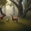 Placeholder: Landscape variants,deers and rabbit hyperphotorealistic,photography, natural lighting, octane render, trending by artstation