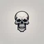 Placeholder: minimalistic skull logo