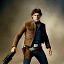 Placeholder: super photorealistic studio photo of Han Solo in star wars by Annie Leibovitz, intricate, headshot, highly detailed, sharp focus, cinematic lighting,