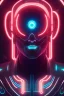 Placeholder: cyberpunk, head, men, portrai, tron